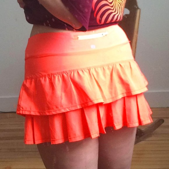 Neon Coral Skort - Picture 1 of 8